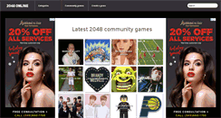 Desktop Screenshot of allthe2048.com